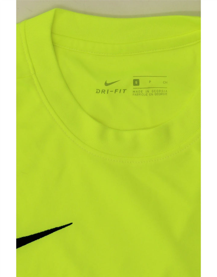 Męski T-shirt Nike Dri Fit, mały, zielony, poliestrowy