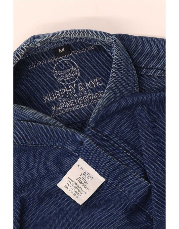 Murphy & Nye Mens Sailwear Shirt Medium Blue Cotton