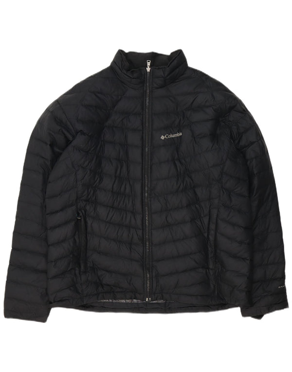 Columbia Herre Omni-Heat Liner Polstret Jakke UK 44 2XL Sort Nylon