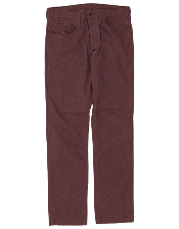 Levi's Mens 511 Slim Jeans W30 L30 Burgundy Cotton