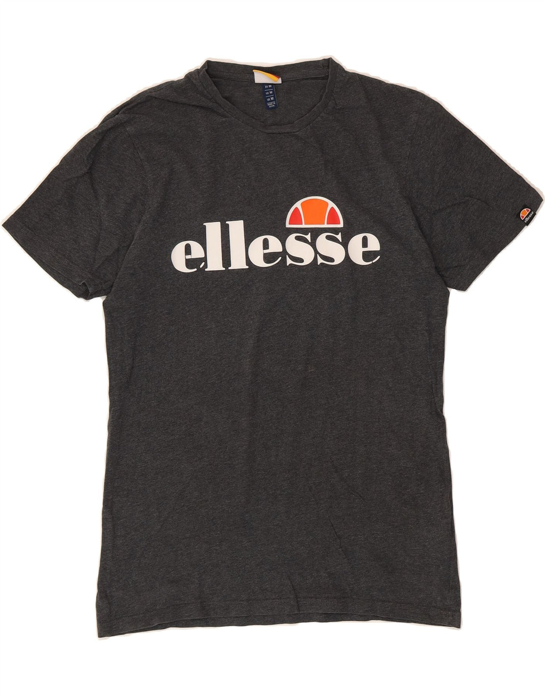 ELLESSE Mens Graphic T-Shirt Top Medium Grey Cotton Vintage Ellesse and Second-Hand Ellesse from Messina Hembry 