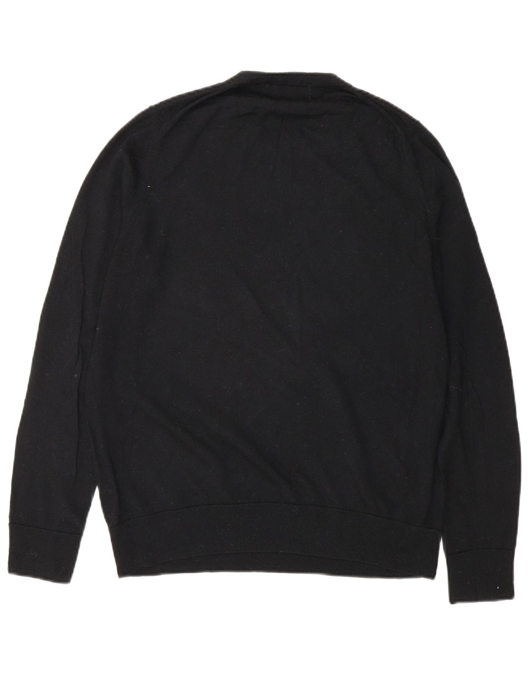 Marks & Spencer Damen-Pullover mit Rundhalsausschnitt, UK 12, mittelschwarze Wolle
