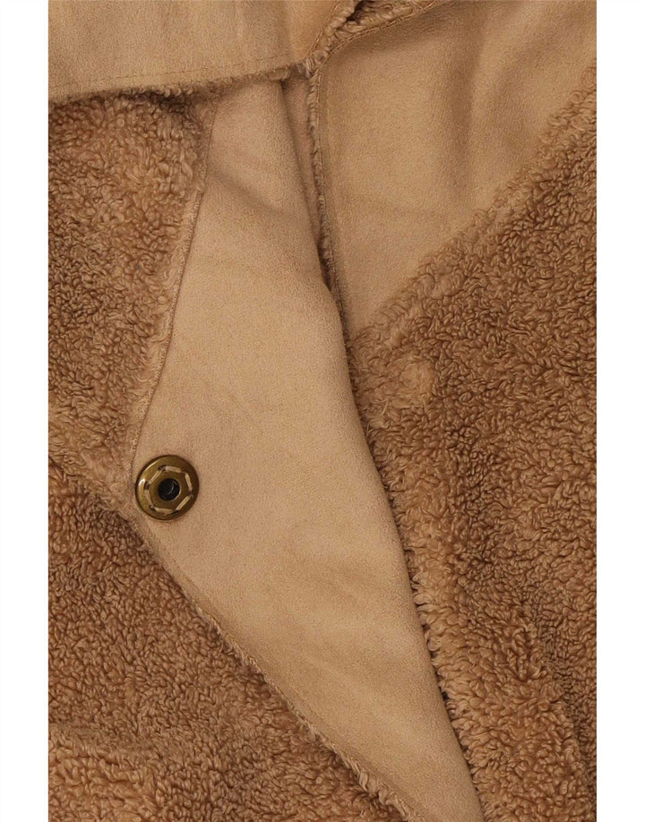 Marks & Spencer Abrigo con osito de peluche para mujer UK 44 Grande Poliéster marrón