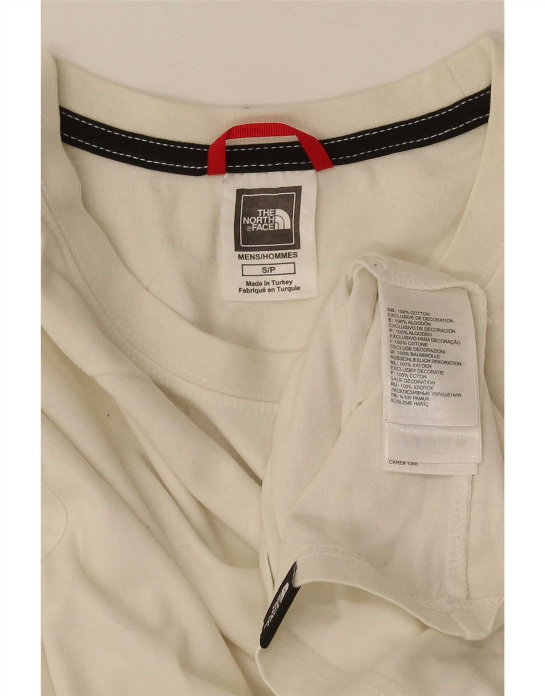 The North Face Mens Top Long Sleeve Small White Cotton