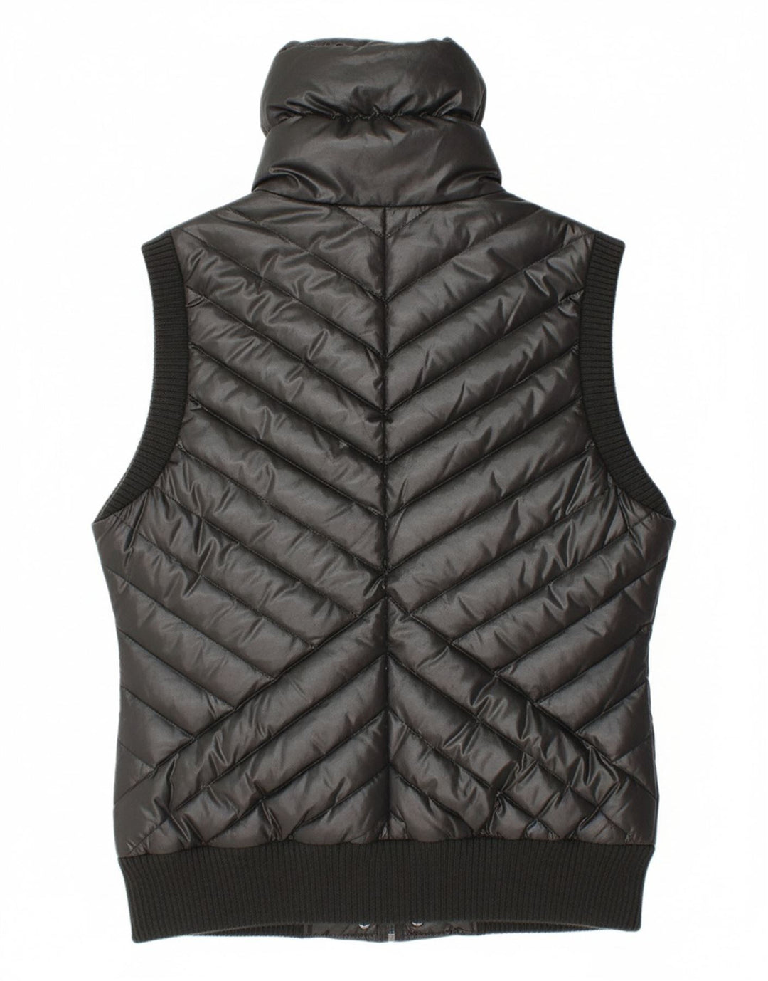 GUESS Womens Padded Gilet UK 14 Medium Black Polyester