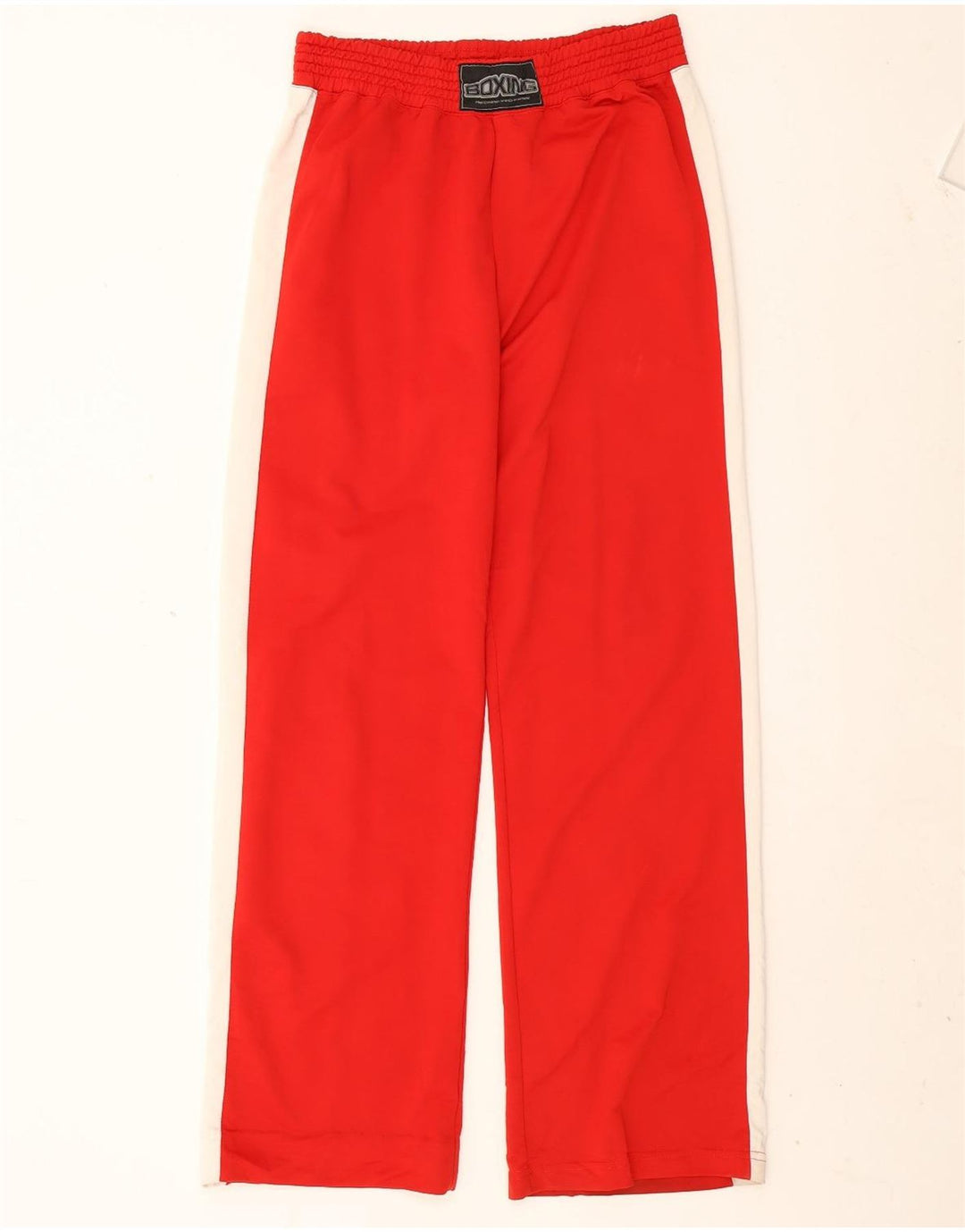 Zara Mens Tracksuit Trousers  Large Red Colourblock Polyester