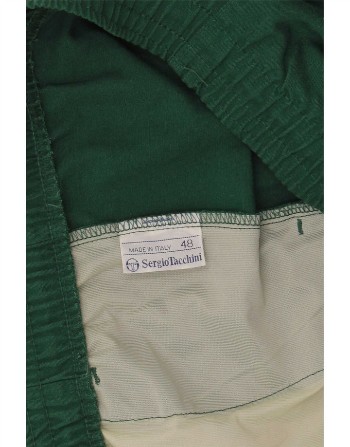 Sergio Tacchini Pantaloni scurți sport pentru bărbați IT 48 Poliester verde mediu