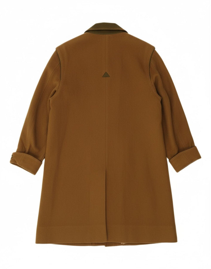 REHBOCHLODEN Womens Overcoat EU 42 Large Khaki Virgin Wool Vintage Rehbochloden and Second-Hand Rehbochloden from Messina Hembry 