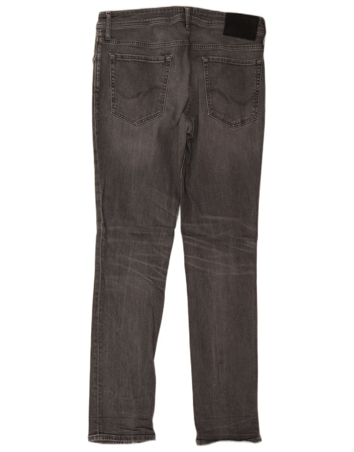 Jack & Jones Womens Tim Slim Jeans W33 L32 Grey Cotton