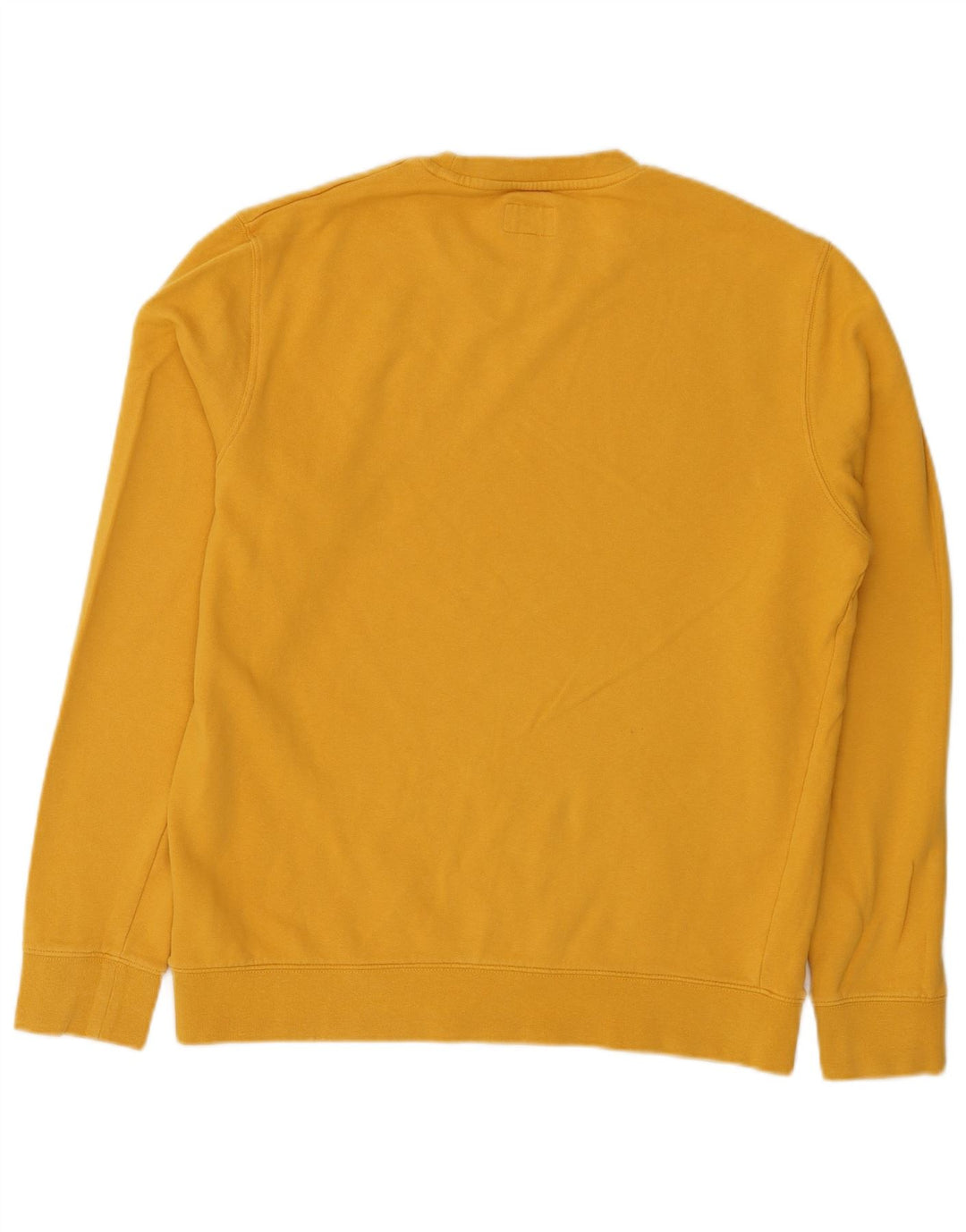 Wrangler Mens Sweatshirt Jumper Large Yellow Cotton