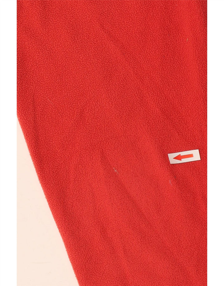 Berghaus Womens Zip Neck Fleece Jumper UK 14 Medium Red Polyester