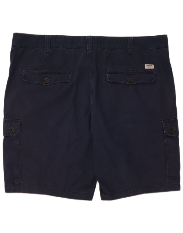 Timberland Mens Cargo Shorts W42 2XL sötétkék pamut