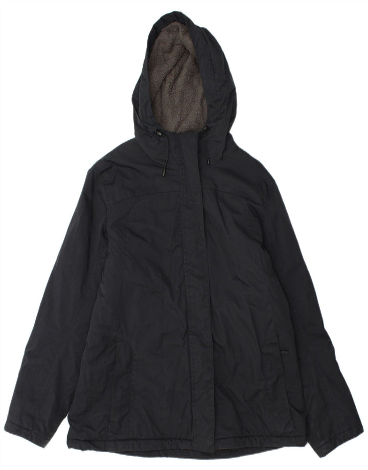 L.L.Bean Womens Windbreaker Jacket UK 14 Medium Navy Blue Nylon