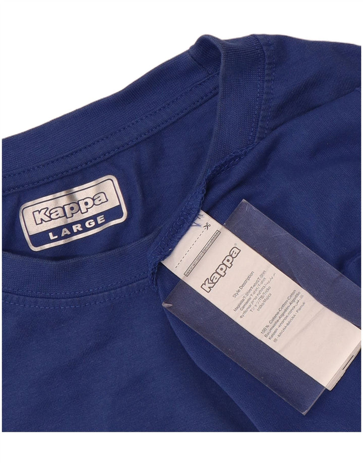Kappa Mens Vest Top Large Blue Cotton