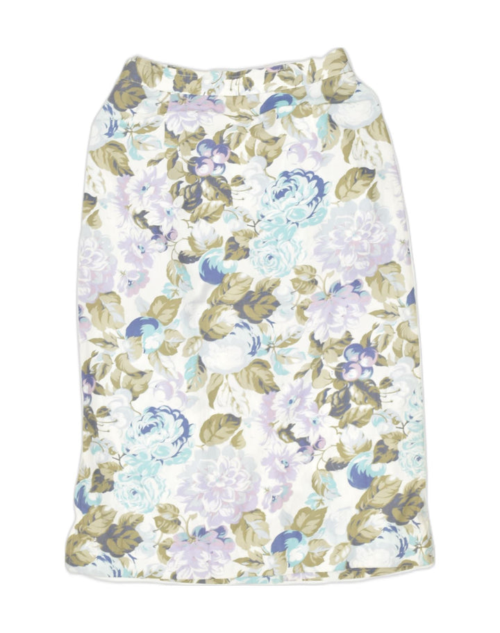 VINTAGE Womens Maxi Skirt W26 Small Multicoloured Floral | Vintage | Thrift | Second-Hand | Used Clothing | Messina Hembry 