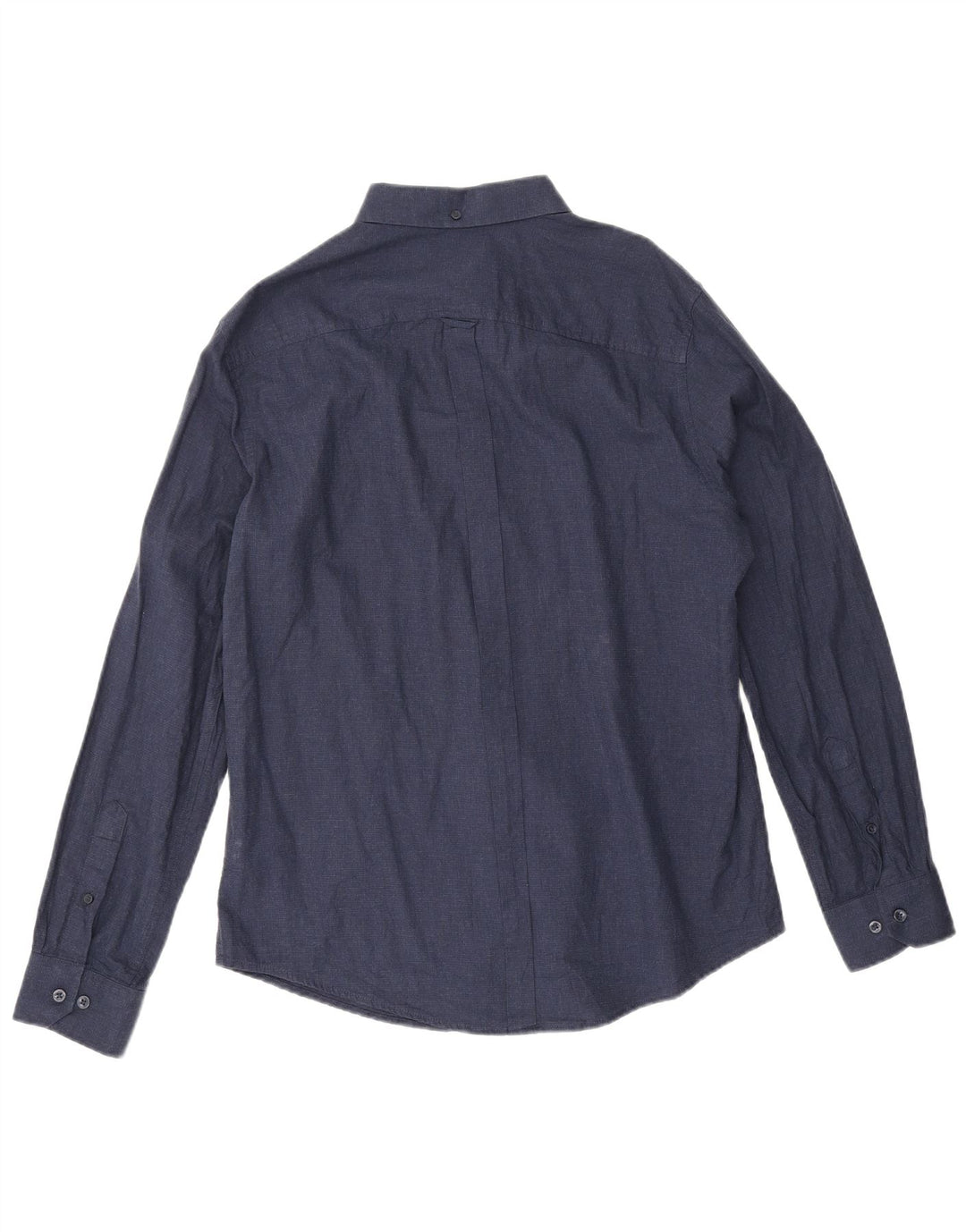 Ben Sherman Mens Shirt Large Navy Blue Cotton