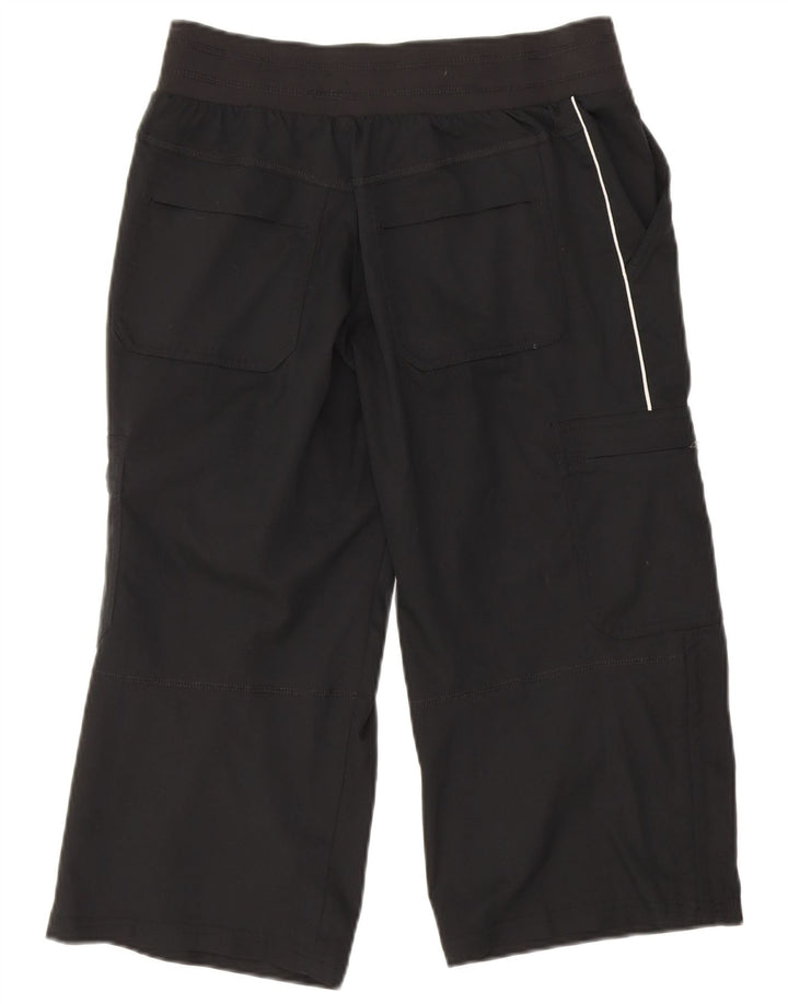 Nike Womens Capri Cargo Trousers UK 8 Small W28 L20 Black Polyester