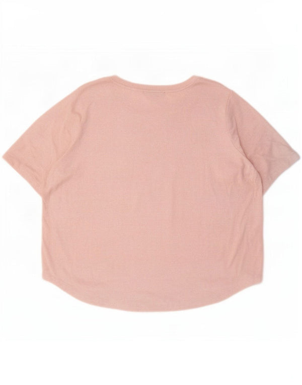 Tricou pentru femei Marks & Spencer Top UK 20 2XL roz viscoză