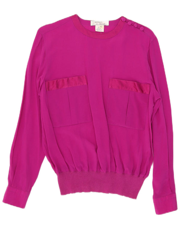 Blusa Mizar Mujer Manga Larga Top IT 42 Seda Rosa Medio