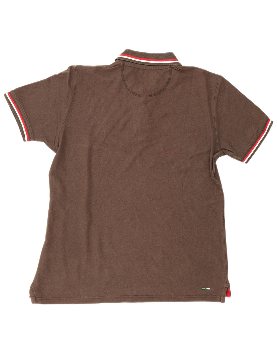 FILA Mens Polo Shirt Medium Brown Cotton