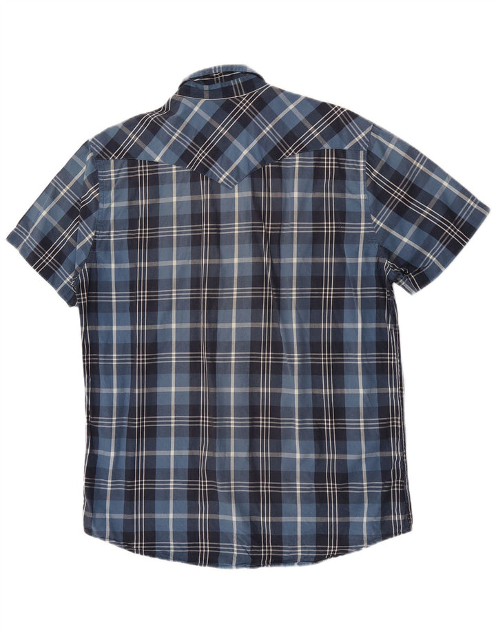 Levi's Chemise à Manches Courtes Homme Bleu Carreaux Coton