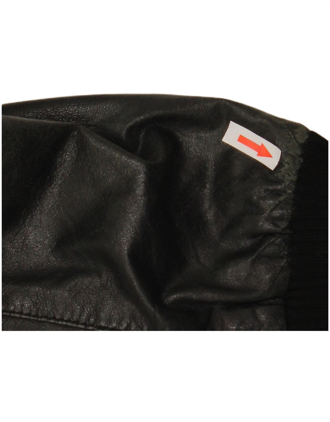 Sasch Damen Crop Lederjacke UK 14 Medium Schwarz