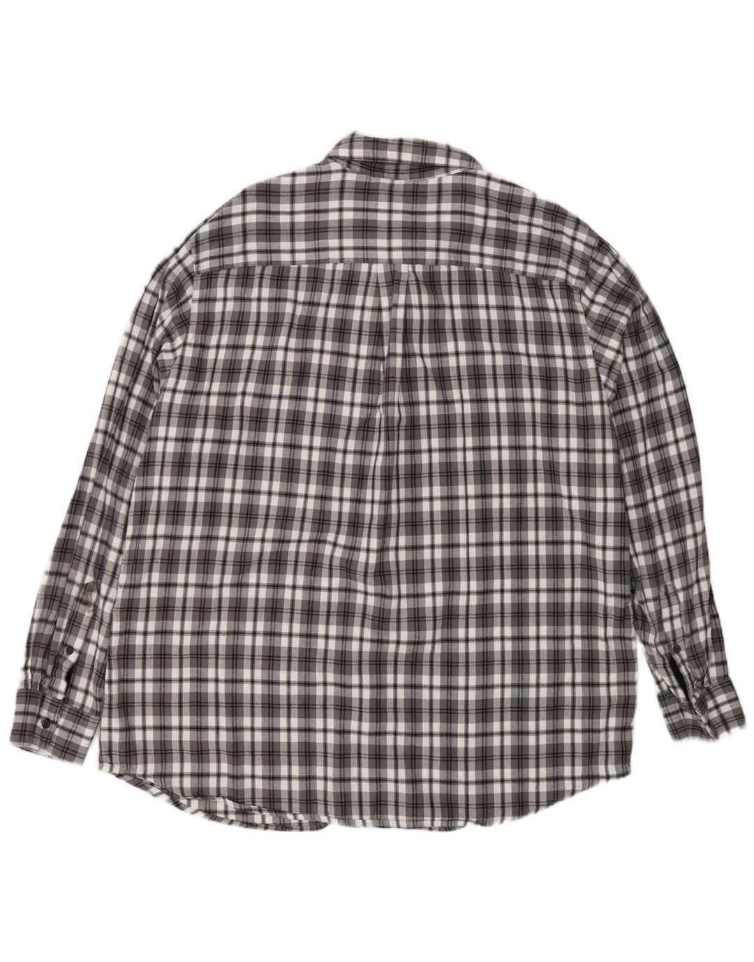 Chaps Chemise Flanelle Homme XL Gris Carreaux Coton