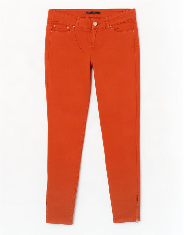 Женские джинсы скинни Zara EU 40 Medium W30 L29 Оранжевый хлопок