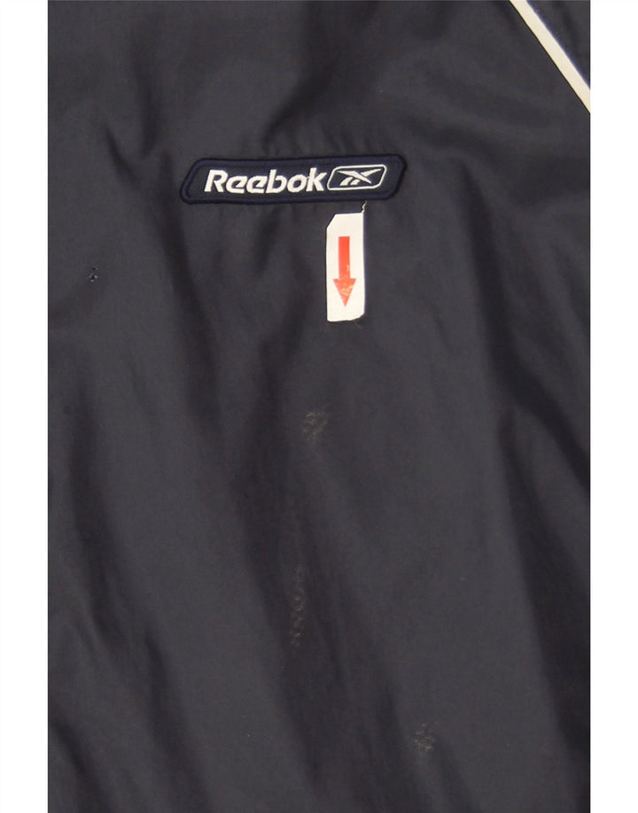 Reebok Mens Rain Jacket UK 40 Large Navy Blue Nylon