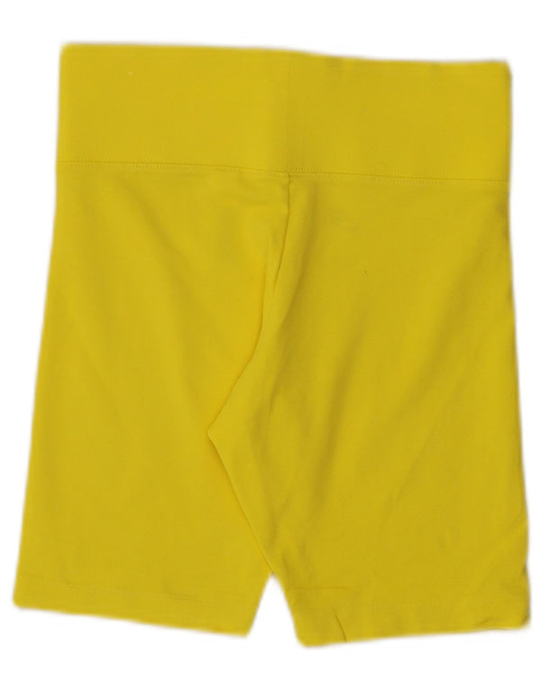 Pantaloncini sportivi da donna Nike UK 8 piccoli in cotone giallo