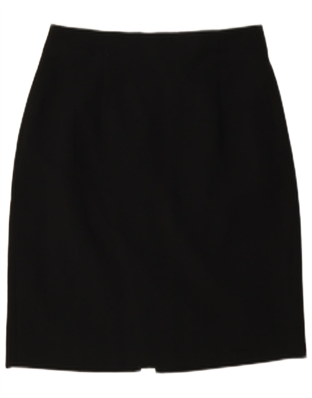 VINTAGE Womens Pencil Skirt UK 14 Medium W27 Black Polyester