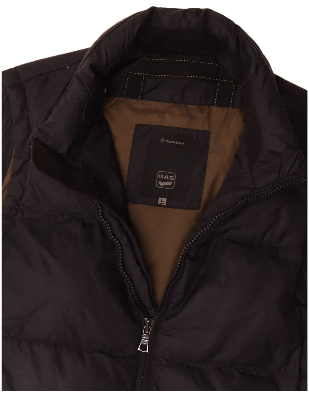 Gas Mens Padded Gilet UK 40 Large Black Polyester