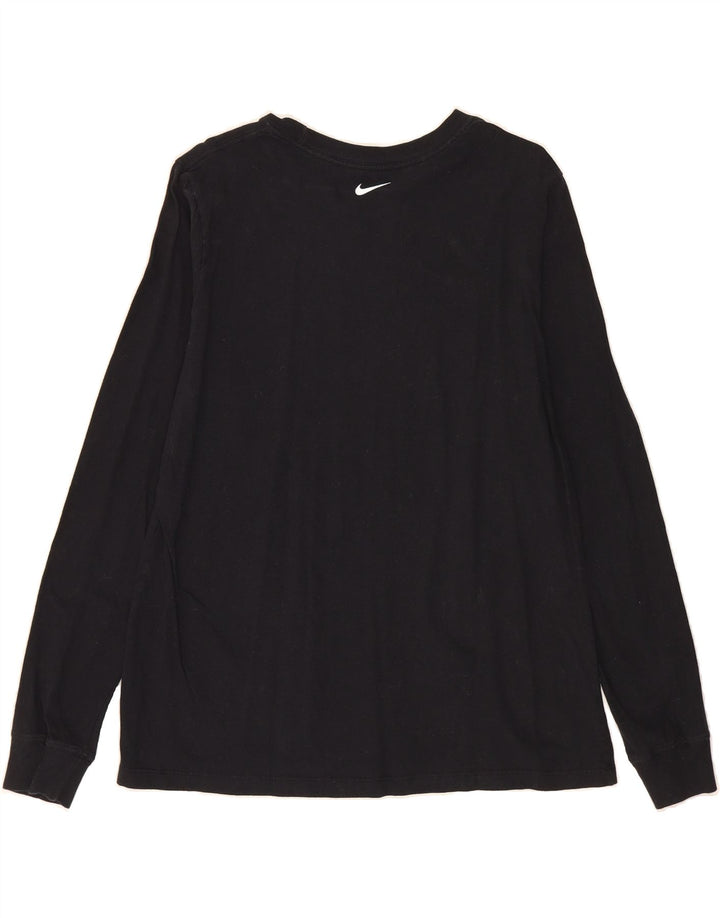 NIKE Womens Graphic Top Long Sleeve UK 16 Large Black Vintage Nike and Second-Hand Nike from Messina Hembry 