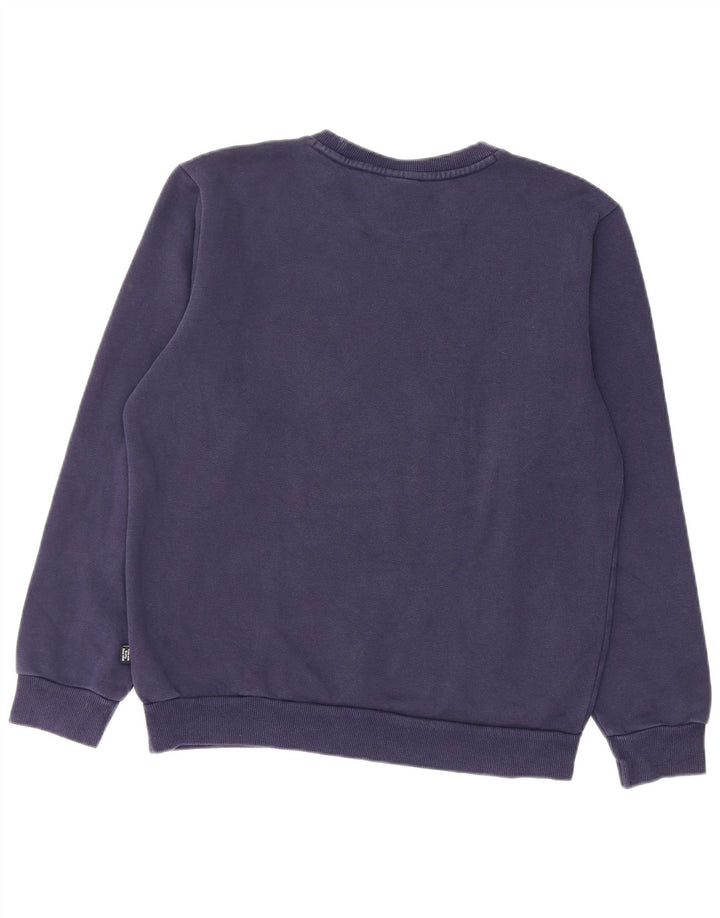 PUMA Felpa da uomo Maglione piccolo blu navy in cotone