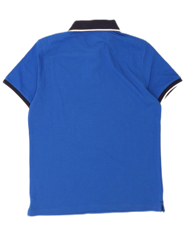 Polo da uomo North Sails 2XS in cotone color block blu