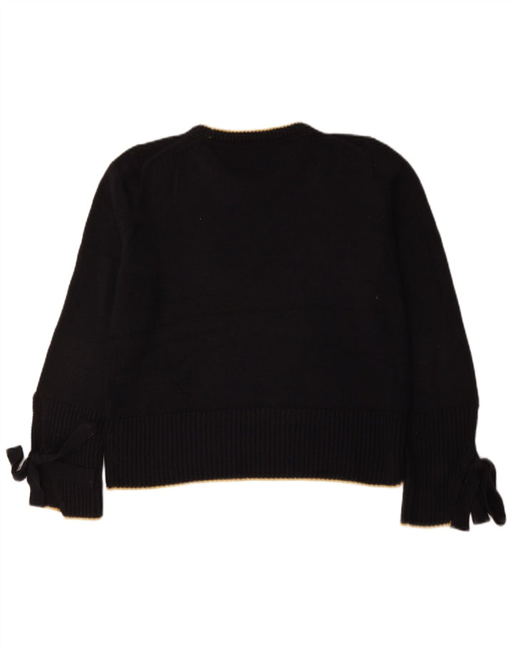 Marks & Spencer Womens Crew Neck Jumper Sweater UK 14 Medium Navy Blue