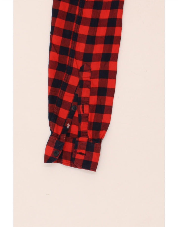 J. CREW Mens Flannel Shirt XS Red Check Cotton Vintage J. Crew and Second-Hand J. Crew from Messina Hembry 