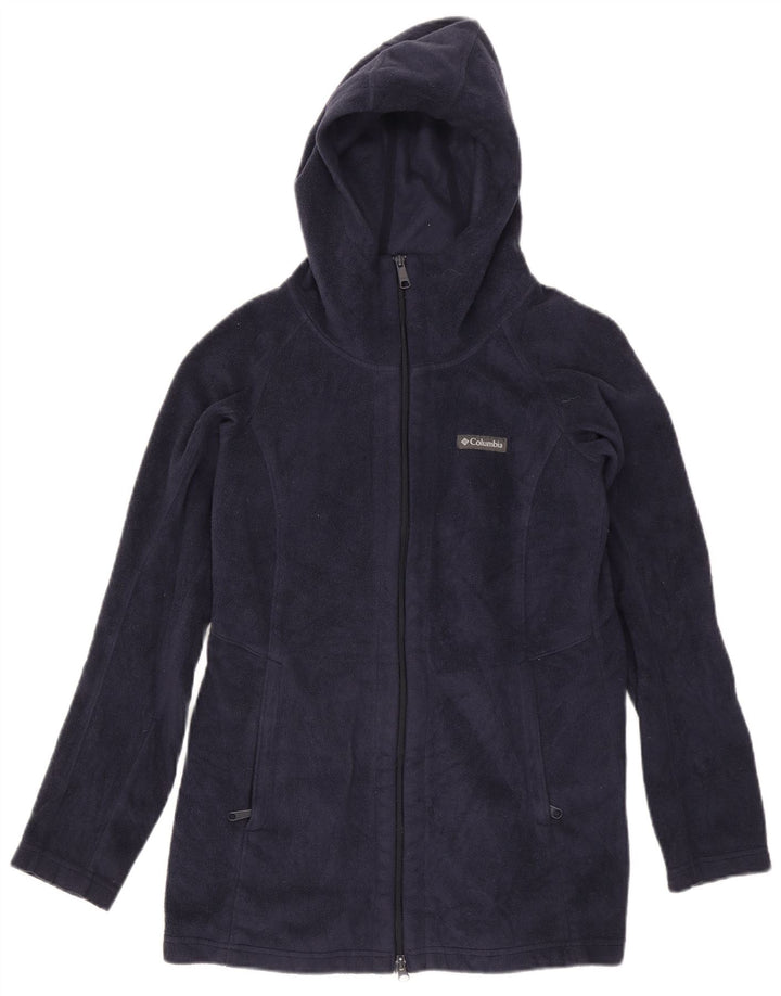 Columbia Veste polaire à capuche pour femme UK 14 Medium Bleu marine Polyester