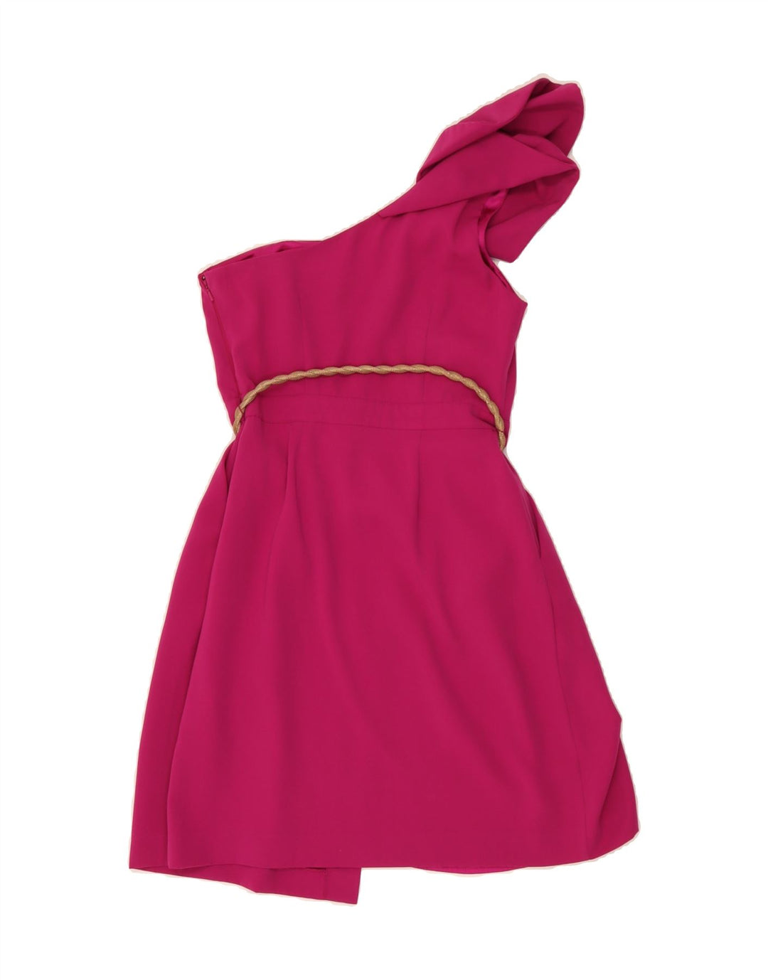 WAREHOUSE Womens One Shoulder Dress UK 10 Small Pink Polyester Vintage Warehouse and Second-Hand Warehouse from Messina Hembry 