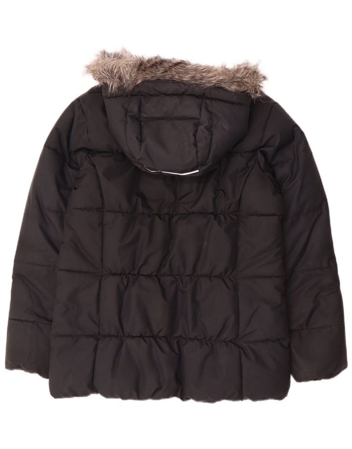 Columbia Womens Hooded Padded Jacket UK 18 XL Black Polyester