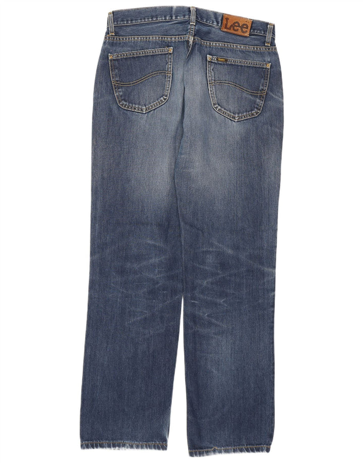 Lee Herre Regular Straight Jeans W36 L34 Blå Bomuld