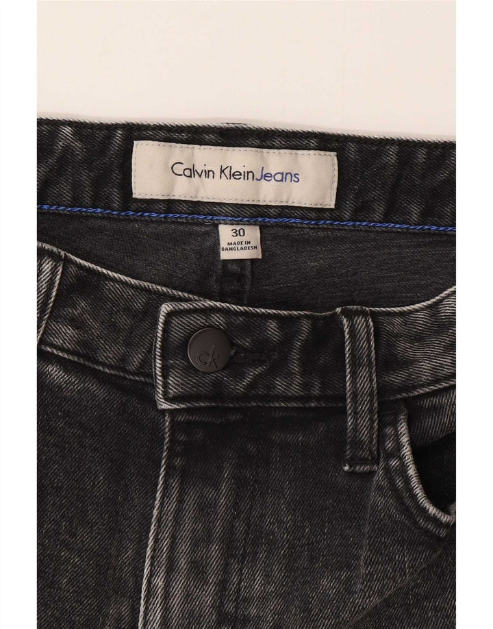 Calvin Klein Mens Denim Shorts W30 Medium Grey Cotton
