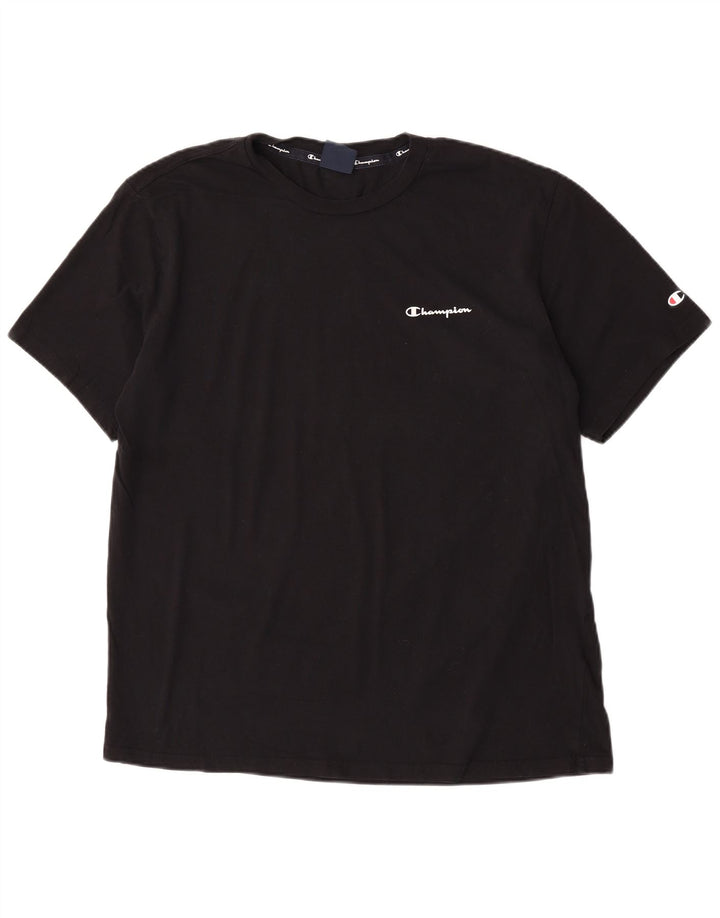 Champion Mens T-Shirt Top 2XL Black