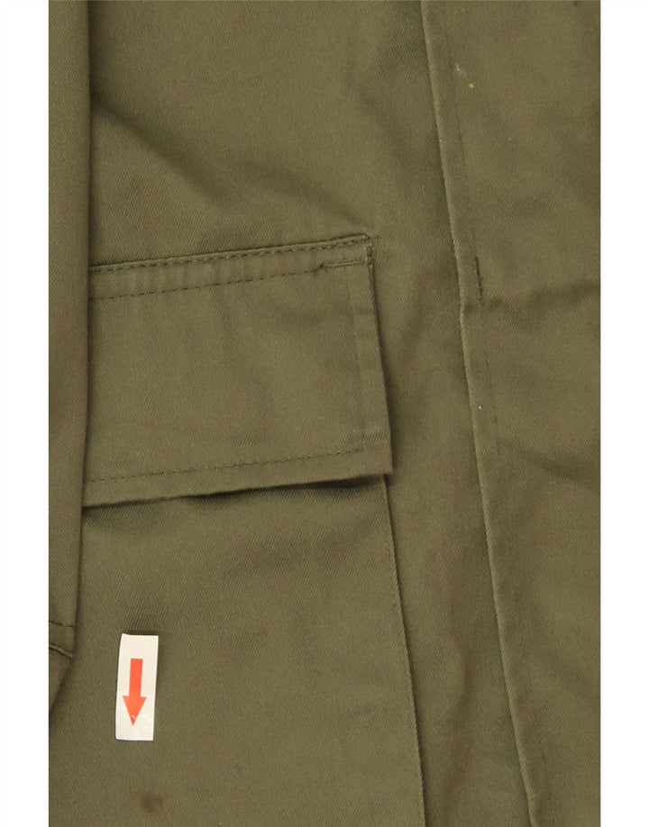veste utilitaire homme vintage UK 40 Grand Polyester Kaki