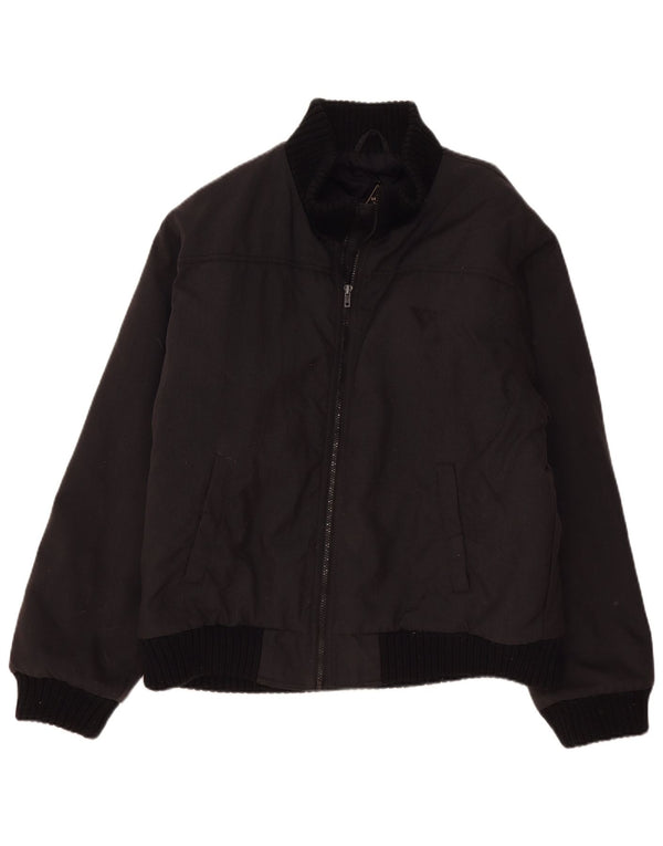 Meltin' Pot Mens Padded Jacket UK 42 XL Black Polyamide