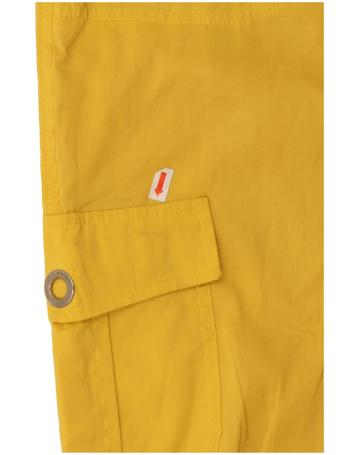 Roccobarocco Womens Capri Cargo Trousers W30 L22 Yellow