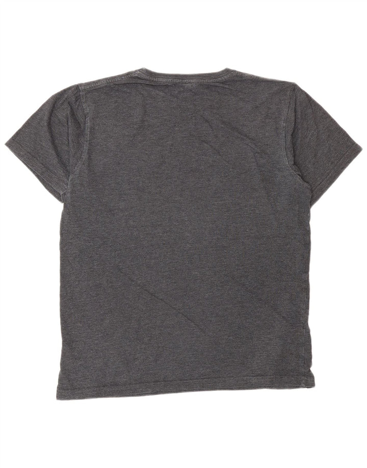 Saltrock Mens Graphic T-Shirt Top Small Grey Cotton