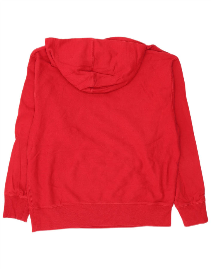 Gap Mens Graphic Hoodie Jumper Medium Red Cotton