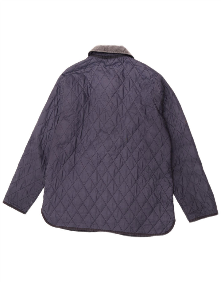 Barbour Veste matelassée pour femme UK 14 Large Bleu Marine Polyamide