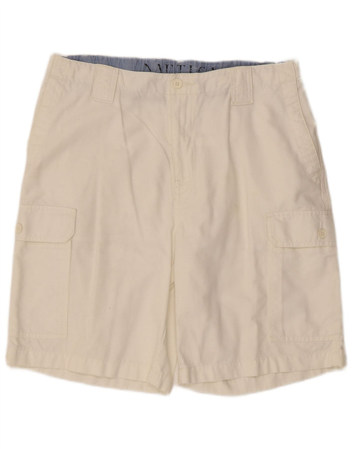 Nautica Herre Cargo Shorts W34 store hvide bomuld
